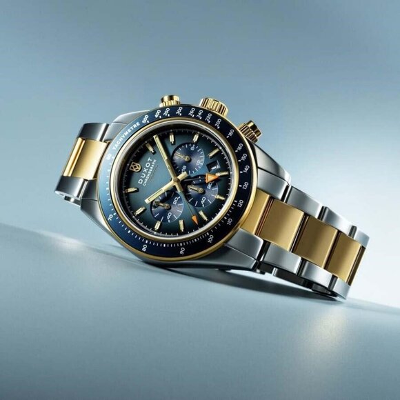 NWT Authentic Duxot Vitesse Chronograph Quartz Blue Dial Men's Watch - Picture 4 of 4